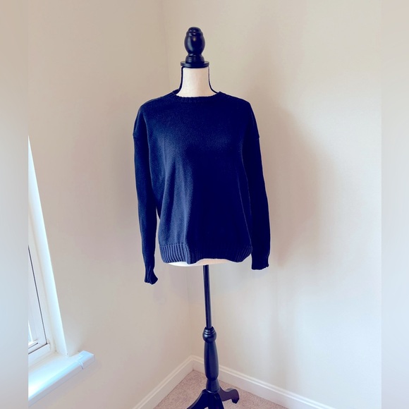 Gucci vintage cotton navy blue sweater size M - Picture 1 of 5